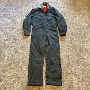 Walls Blizzard Pruf Coveralls Charcoal Gray Men's Small Insulated Workwear USA